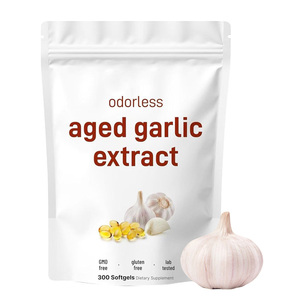 Odorless Aged <b>Garlic</b> Extract 300 Softgels Gluten Free Lab Tested Dietary Supplement - Product Image 1