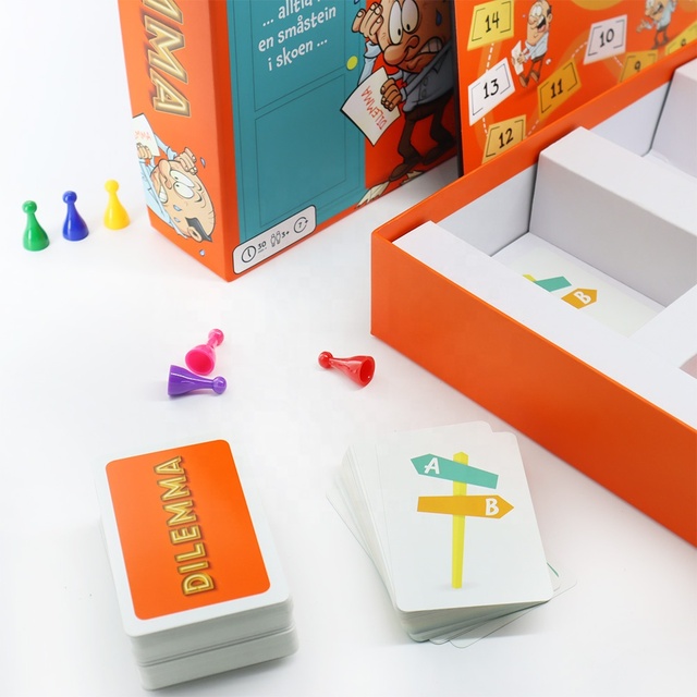 New Arrival Custom Classic Children Paper Educational Printing Cards Board Games for Children