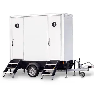 Mobile Trailer With Camping Travel Trailer Caravan With Air Conditioner Toilet And Shower Bathroom Trailer