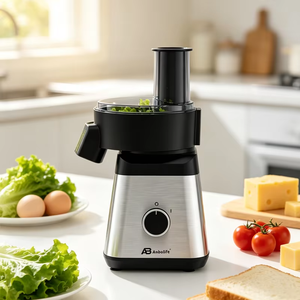 Anbolife Cortador de Verduras 7 en 1, Rebanador de Ensaladas con Descarga Directa, Cuchilla Recubierta de Titanio, <span class=keywords><strong>Picadora</strong></span> de Boca Ancha - Product Image 4