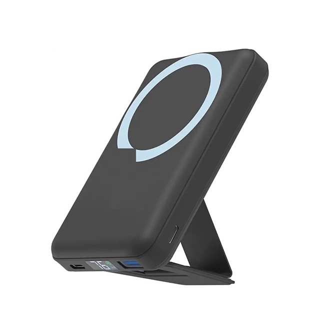 Magnetic QI2 Power Bank 10000mAh Wireless Battery Chargers PD 22.5W QC3.0 Powerbanks with Phone Holder for Iphone