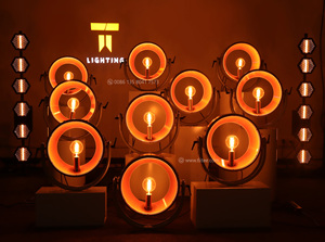 Tiitee nhà máy Mono patt 40 Wát Retro ánh sáng sân khấu <span class=keywords><strong>Halogen</strong></span> Lamb Bulb LED cổ điển Tungsten Filament Moly Poly patt ánh sáng cho padcast - Product Image 6