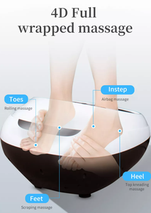 2024 Bestseller <span class=keywords><strong>TENS</strong></span>-Technologie 4/6 Modi 3/6 Intensitätsstufen Einstellbarer Zeitgeber Tragbarer Fußmassagegerät mit Vibration und Wärmefunktion für die Füße - Product Image 3
