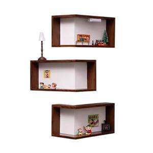 Étagère d'angle <span class=keywords><strong>murale</strong></span> en bois massif pour figurines, présentoir multi-niveaux pour la maison - Product Image 5