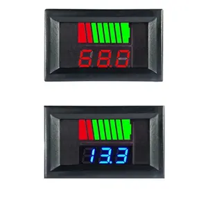 Auto Batterij Niveau Indicator 12V 24V 36V 48V 60V 72V Lithium Batterij Capaciteit meter Tester Display Led Tester Voltmeter