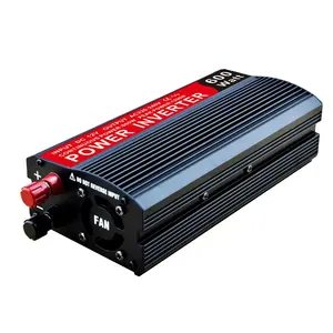 厂家直销功率逆变器600瓦大功率12V 24V Dc至交流110v 220v改进型正弦波逆变器