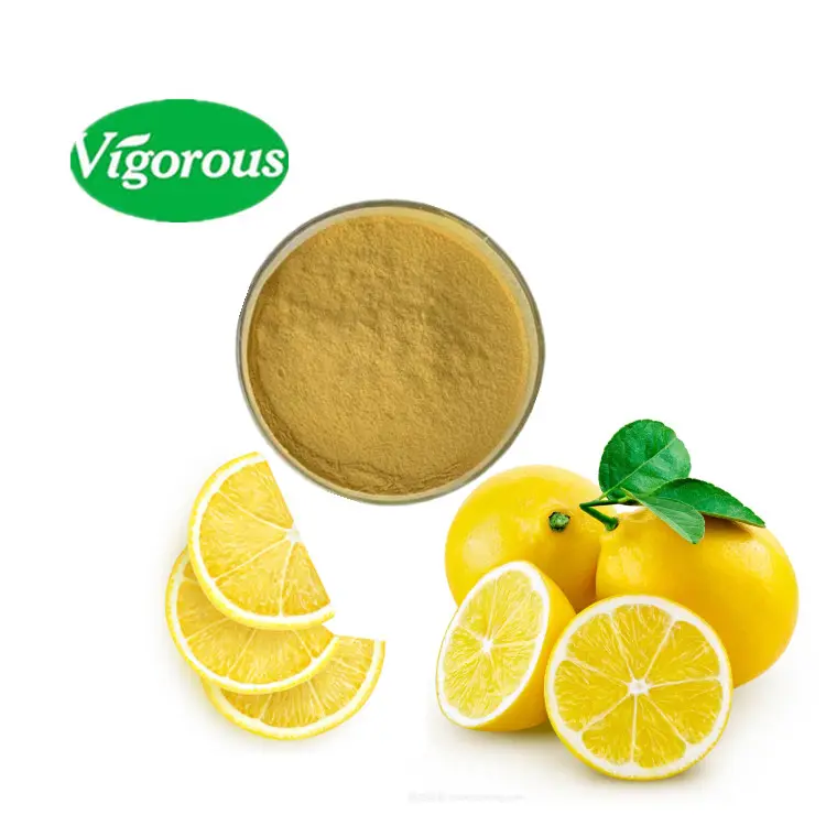 Échantillon gratuit 100% poudre d'extrait de citron pur naturel Citrus limonum pour la nourriture