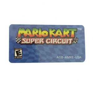 มาร์โลและลุยจิ ซูเปอร์สตาร์ ซาก้า คาร์ท ซูเปอร์ซิร์คิต ปาร์ตี้ แอดวานซ์ ปะทะ ดองกี้คอง สติ๊กเกอร์ตลับเกมวิดีโอสำหรับ gba เกมบอย - Product Image 3