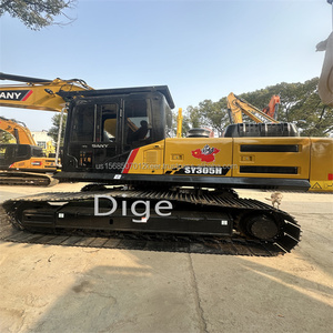 Excavatrice sur chenilles lourde d'occasion Sany SY305H 30,5 tonnes, d'origine chinoise, bon prix, moteur Isuzu, pompe, godet de 1,5 m, puissance 198 kW, 600-4000 heures de fonctionnement - Product Image 2