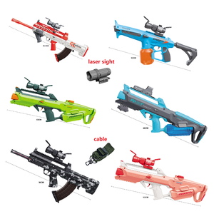Pistolet à eau électrique automatique 2024 avec viseur laser et câble, jeu de tir d'été pour enfants, pistolet à eau haute pression - Product Image 1
