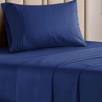 Parure de lit de qualité supérieure 4pcs Ensembles de draps en microfibre Ensemble de housse de couette