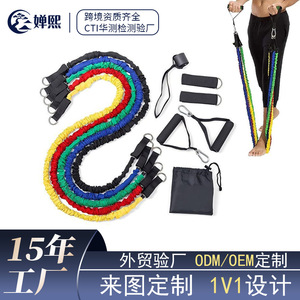 Ensemble de bandes de résistance Chanxi 1,2 m en TPE avec poignées et accessoires pour le fitness à domicile et le remodelage corporel - Product Image 2