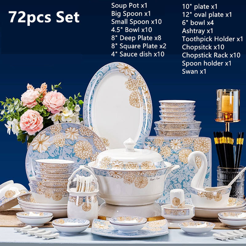 ชุดอาหารเย็น 72 ชิ้น