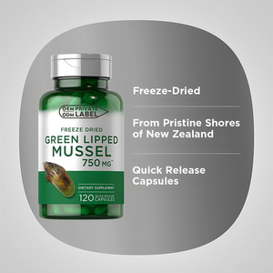 Extracto Natural <span class=keywords><strong>de</strong></span> Mejillón <span class=keywords><strong>de</strong></span> Labio Verde, 120 Cápsulas, Suplemento Herbal para el Apoyo <span class=keywords><strong>de</strong></span> Articulaciones y Músculos - Product Image 5