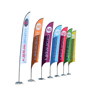 Consultado el 27 de mayo de 2013. Custom Wholesales <span class=keywords><strong>2</strong></span>.8m 3.4m 4.5m 5.5m aluminio de fibra de vidrio lágride Feather Beach Flag P - Product Image 2