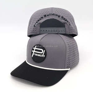 Custom Logo Breathable Waterproof 5-Panel Baseball Cap Adjustable Unisex PVC/Rubber Patch Service MOQ 25pcs - Product Image 1