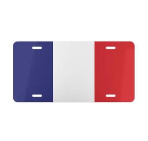 <span class=keywords><strong>Plaque</strong></span> d'immatriculation patriotique 6x12 pouces avec drapeau national <span class=keywords><strong>France</strong></span> 2026 pour le match de football, décoration de voiture - Product Image 1