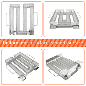 مولد دخان بارد على شكل حرف M من الفولاذ المقاوم للصدأ 304 صديق للبيئة لصندوق تدخين الشواء للسمك والسلمون، موديل متعدد الاستخدامات للمواقد - Product Image 5