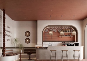 Fashion Customized Bakery Interior Decoration Retail Wood Display Island Warmer Showcase Basket Bread Display Counter - Product Image 4