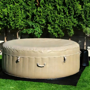 Promotion : Bains à remous gonflables <span class=keywords><strong>pour</strong></span> <span class=keywords><strong>spa</strong></span> extérieur et intérieur avec 140 jets d'air apaisants, couverture isolante et pompe - Product Image 1