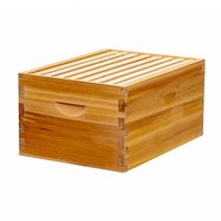 Neuer Menger Bee 8-Waben-Bienenstock aus Tannenholz, langlebig, 2-lagig, Langstroth-Bienenstock, wachsbeschichtet