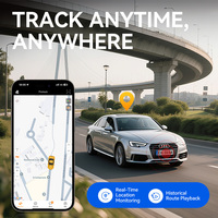 Traceur GPS 4G Portable Rechargeable avec Application Android/iOS, Support Tableau de Bord pour Usage Personnel, Historique de Localisation en Temps Réel, Alarme Anti-Perte