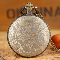 Reloj de bolsillo con colgante de árbol de la vida, cadena de recuerdo, collar hueco de bronce Vintage