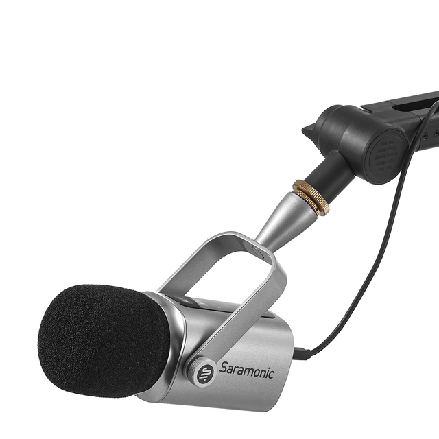 Saramonic SR-BV3 Cardioid Mic Dynamic Broadcast Microphone Vocal Studio Mic for PC Audio Mixer Gaming Podcasting Recording