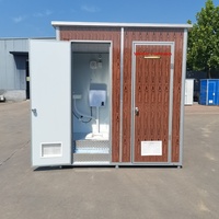 Toilettes mobiles d'extérieur, sanitaires temporaires pour chantiers de construction, rénovation rurale, toilettes sèches, salle de douche intégrée