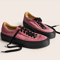 Scarpe Casual in Vera Pelle di Alta Qualità, Design Personalizzato, Stile Giapponese Retrò, Suola Spessa, Effetto Invecchiato, in Pelle Scamosciata Lavata Vulcanizzata