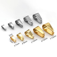 18K Plaqué Or Laiton Melon Graines Bijoux Fermoir DIY Pendentif Clip Connecteur Pincer Bail Entièrement Stocké Chaîne Accessoire Résultats Sac
