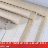Rouleau de toile enduite imprimée UV en mélange de lin de haute qualité pour matériaux d'art de peinture acrylique et à l'huile avec impression numérique