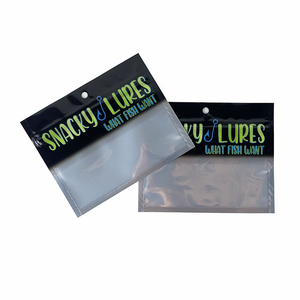 Bedruckte Klarsichtbeutel mit Rundloch für Snacky-Köder, Wurmverpackung, Reißverschluss-Weichplastik-Köderbeutel für Angelköder - Product Image 1
