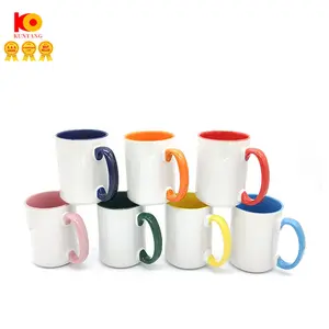 11oz coffee Sublimation mug Inner Color Cup Colorful Inside custom Mugs for Sublimation 11oz