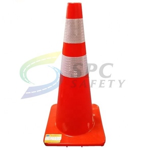 750Mm Xây Dựng Pvc Linh Hoạt Xây Dựng Tín Hiệu Đường Lái Xe Hướng Đường An Ninh Kiểm Soát Nguy Hiểm Màu Xanh An Toàn Giao Thông Nón - Product Image 4