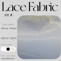 Tissu en maille de nylon blanc 40 g/m² respirant, léger (1 mm), 100 % nylon, pour robes de soirée et robes à paillettes, tissu tulle, tissu dentelle