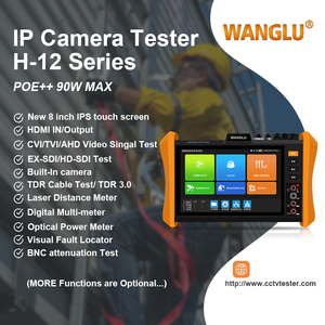 New 8 inch võng mạc màn hình cảm ứng wanglu H12-MADHS 8K H.265 chính <span class=keywords><strong>Tester</strong></span> CCTV <span class=keywords><strong>Tester</strong></span> & Multimeter kiểm tra, TDR Chiều dài cáp kiểm tra - Product Image 2