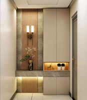 Panneaux muraux et de revêtement décoratifs modernes en WPC imperméables pour salon et chambre à coucher