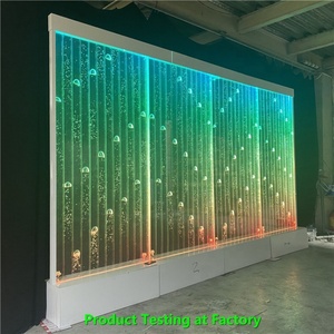 Gran oferta, Panel de cascada interior móvil personalizado, pared de burbujas de baile Artificial LED para partición de decoración del hogar - Product Image 4