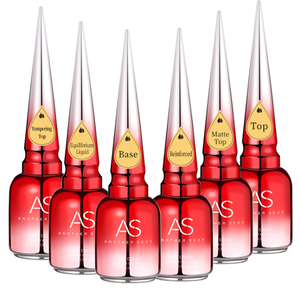 AS Private Label 15ml Base Top Coat Gel Polish Oil UV Soak Off Semi Permanente Nail Art Gel Barniz Base Gel TopCoat Barniz Aceite - Product Image 1
