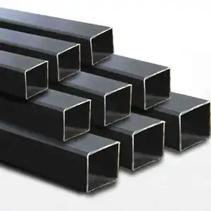 Tubo cuadrado de acero recocido negro de calidad excepcional 75x75 2 por 2 19x19
