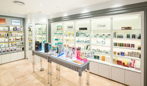 Présentoir de magasin de cosmétiques haut de gamme vitrine de maquillage présentoir de magasin de <span class=keywords><strong>pharmacie</strong></span> à vendre - Product Image 4