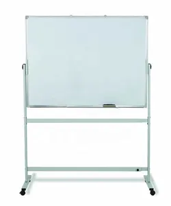 120x90cm double sided reversible white board easel mobile magnetic whiteboard stand for classroom office home