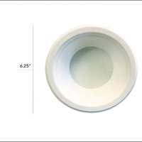Vaisselle jetable en bagasse biodégradable robuste, bols alimentaires en canne à sucre pour cantine scolaire, restauration de bureau, bol de 12 oz