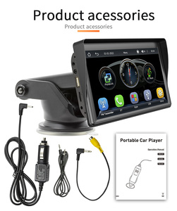 BQCC 7'' Autoradio Universel Sans Fil Carplay Android Auto Mirrorlink Portable BT/USB/AUX avec Pare-Soleil <span class=keywords><strong>Lecteur</strong></span> Multimédia <span class=keywords><strong>Voiture</strong></span> - Product Image 5