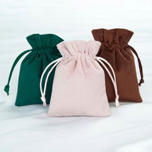 Wholesale Logo Print Suede Luxury Gift <b>Drawstring</b> <b>Makeup</b> Pouch Dust <b>Bag</b> Soft Jewelry Perfume Bottle Package - Product Image 5