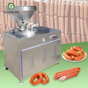 Embutidora de Chorizo Eléctrica Automática de Doble Cabezal Hidráulica para Rellenar Salchichas - Product Image 1