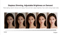 Miroir de maquillage intelligent avec analyseur de peau AI, écran tactile 8 pouces, éclairage LED annulaire, détecteur de soins de la peau pour salon de beauté
