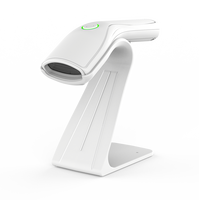 Escáner de Código de Barras Láser 1D Xincode, Lector de Código de Barras Portátil de Mano, Escáner de Código de Barras USB con Cable y Soporte, Pistola de Escaneo GT-3501-W