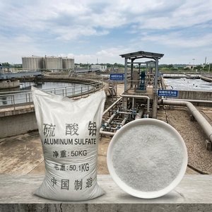 Sulfato de Aluminio de Grado Alimenticio al por Mayor 17% 10-20 Mesh en Polvo Granular Marca YANGHAGN Químico para Tratamiento de Agua - Product Image 1